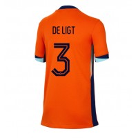 Holandsko Matthijs de Ligt #3 Domáci Ženy futbalový dres ME 2024 Krátky Rukáv